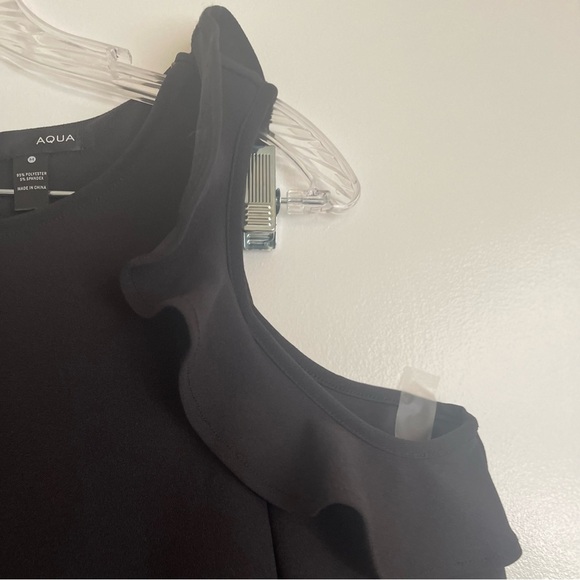 AQUA Long Sleeve Cold Shoulder Dress - Picture 6 of 9